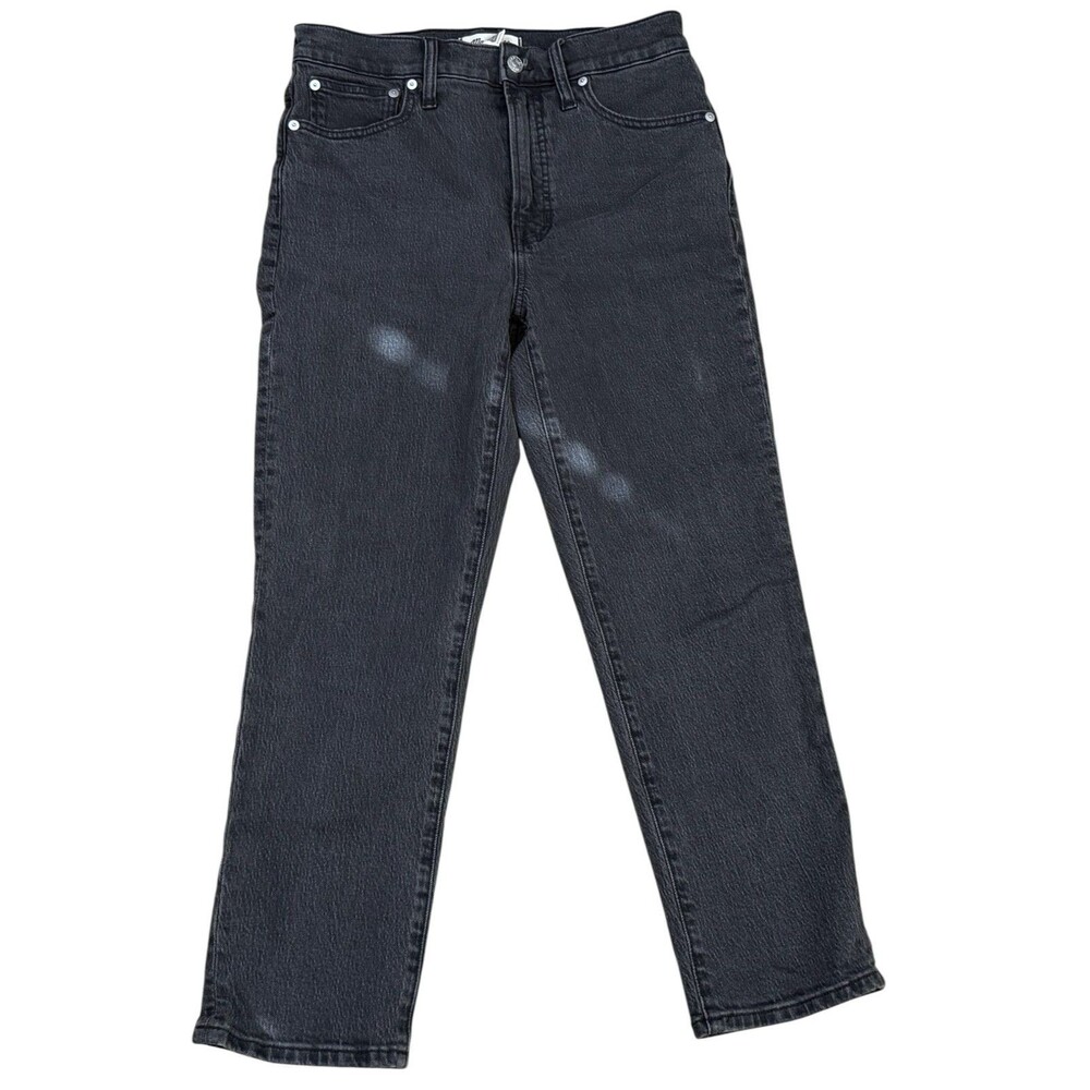 Women's Madewell Faded Black Cotton Blend The Perfect Vintage Jeans Size 27P
